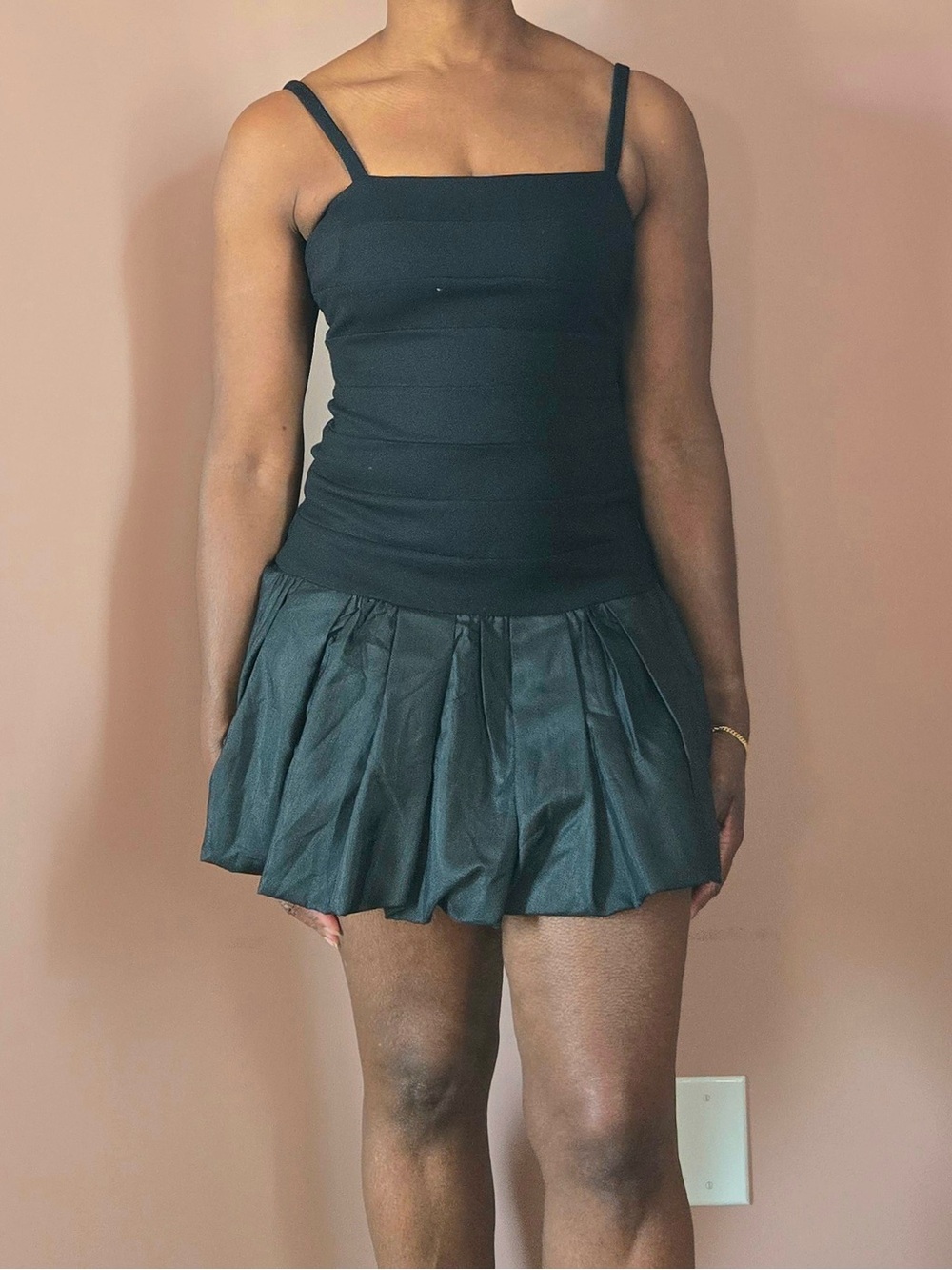 anthropologie | sunday in brooklyn | drop waist knit bubble mini dress | us s